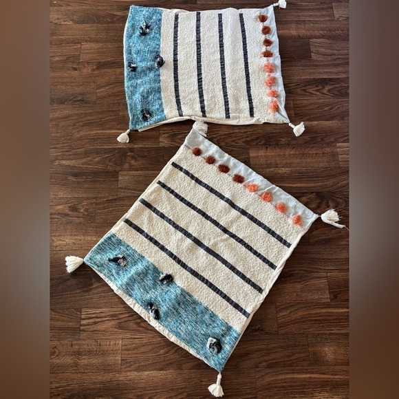 Anthropologie All Roads Woven Solstice Decorative Shames Pillowcase Set of Two - Picture 2 of 14